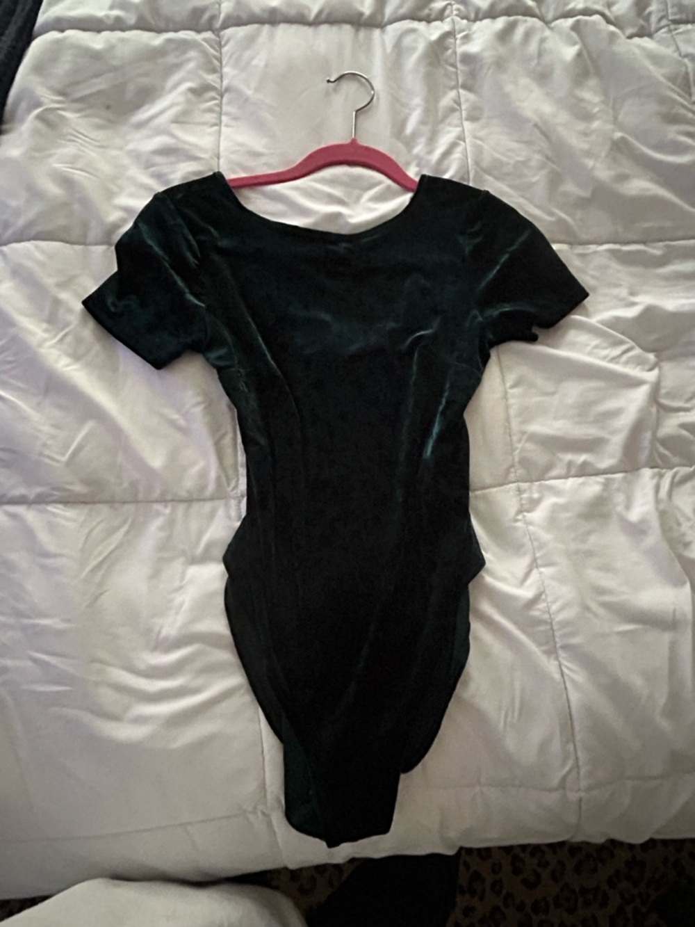 Velvet Green Bodysuit